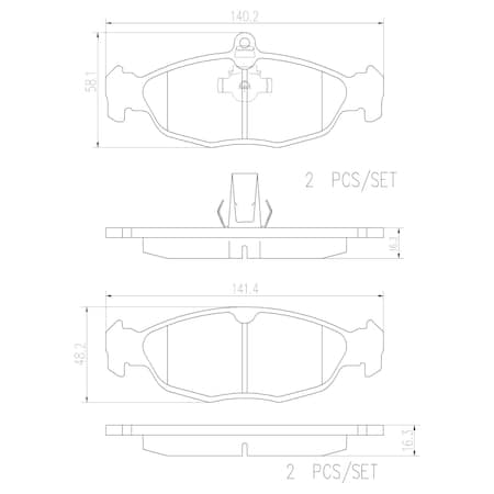 Brembo Brake Pad Set, P36017N P36017N